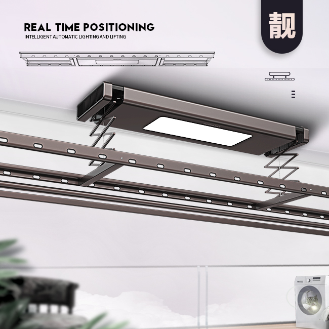 選擇電動晾衣架的幾個理由，電動晾衣架和手搖晾衣架的對比